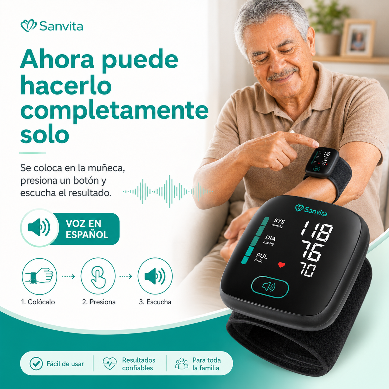 Tensiflex® – Tensiómetro Digital de Muñeca