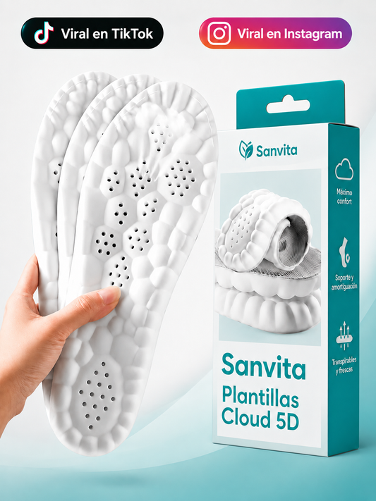 Plantillas Cloud 5D Sanvíta | Elimina el dolor plantar para siempre