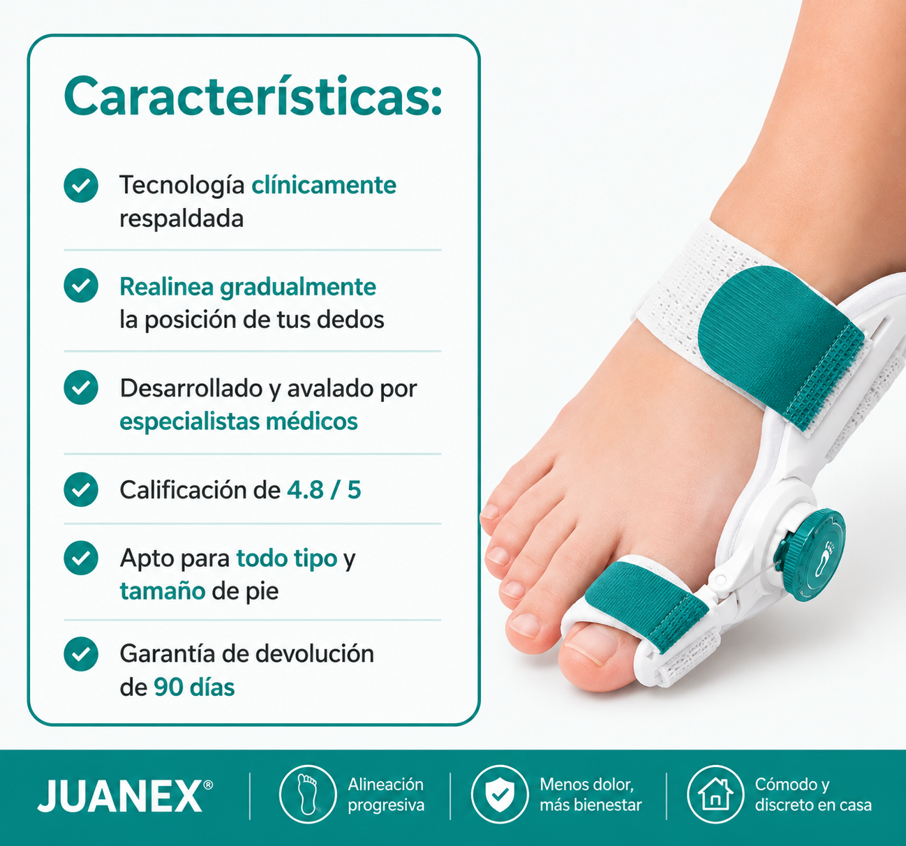 Juanex® | Corrector de Juanetes | ¡PRECIO ESPECIAL 50% OFF!!